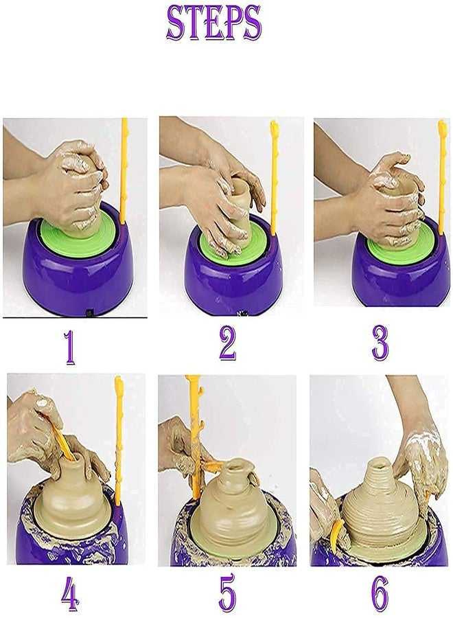 OANGO Art Pottery Wheel Set for Kids | Pottery Wheel for Kids with Clay | Pottery Wheel Game | Pottery Set | Pottery Set for KidsMulti - Image 3